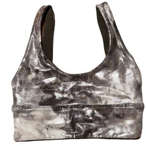 Lululemon Align Silver Metallic Sports Bra Size 2